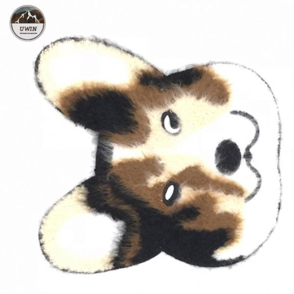 Beautifully Dog Embroidered Sports Patches Handmade For Fashion Clothing