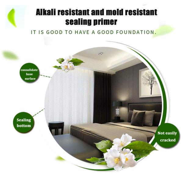 Внешняя стена здания инженерная каменная краска Алкалоустойчивый герметик в белом цвете