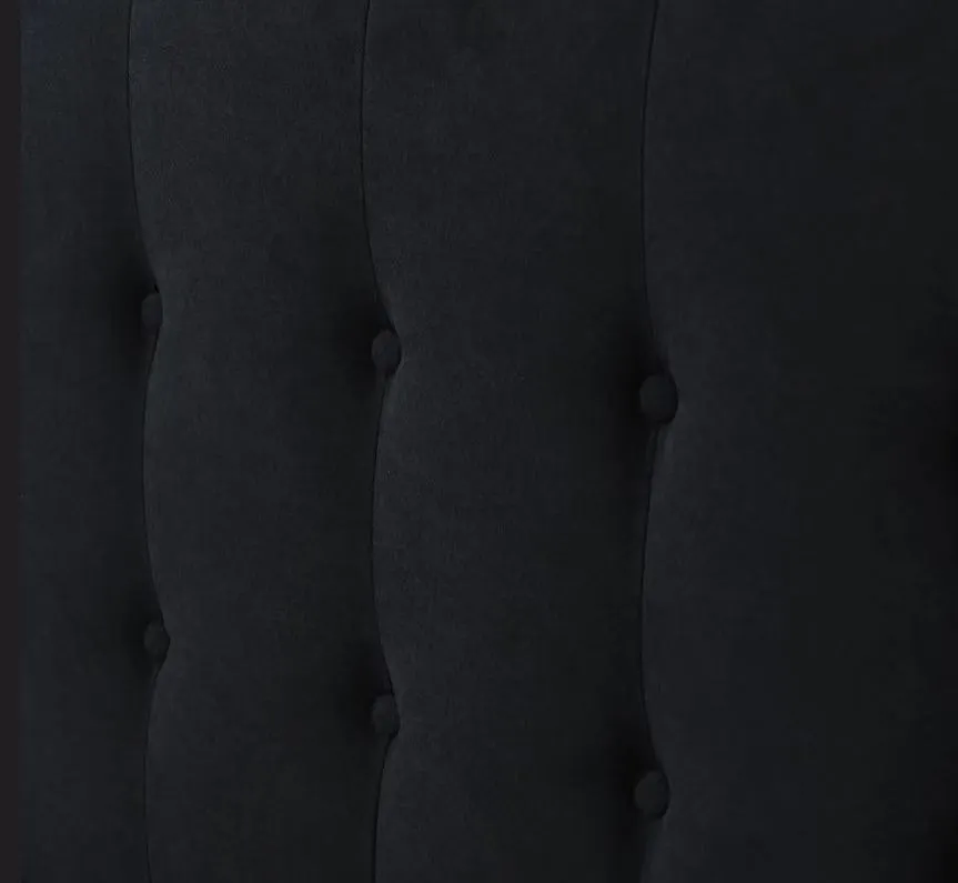 Cozy Black Upholstered Ottoman Bed with Hidden Storage