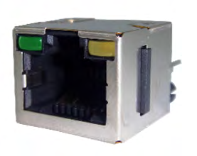 High Temperature Thermoplastic Modular Jack Connector Amphenol RJE231883116T for LAN Network Devices