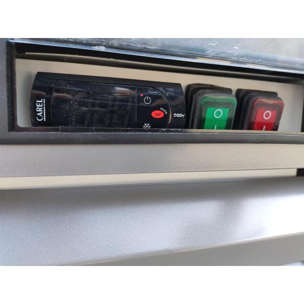 Автомобиль размораживает чистосердечный стеклянный замораживатель двери, одиночный стеклянный холодильник Мерчандисер двери