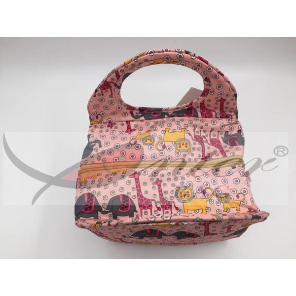 Pink Color Kids Neoprene Lunch Bags , Lightweight Cooler Bag For Children