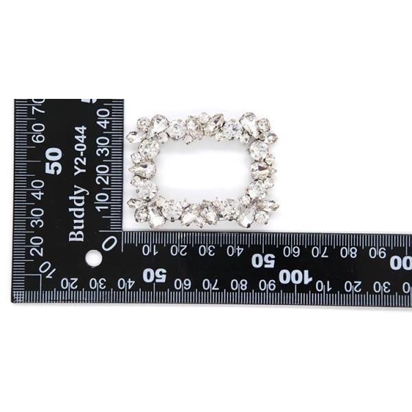 Crystal Ladies Shoes Decoration Accessories 55mm*40mm Fashion Styl