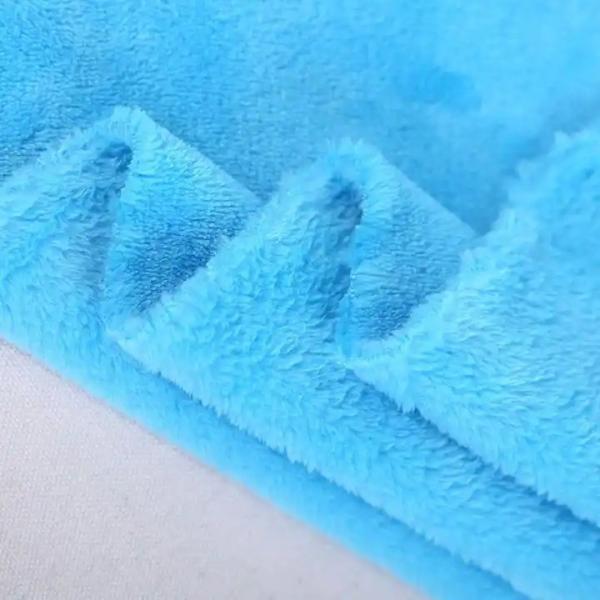 Recycled Polyester Coral Fleece Fabric For Pajamas Medium Weight 150d*144f