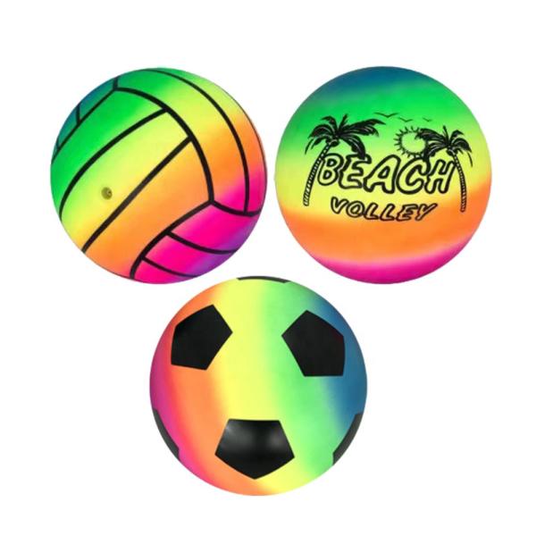 Arco-íris Dodge Toy Ball Multicolored Wear Resistant inflável