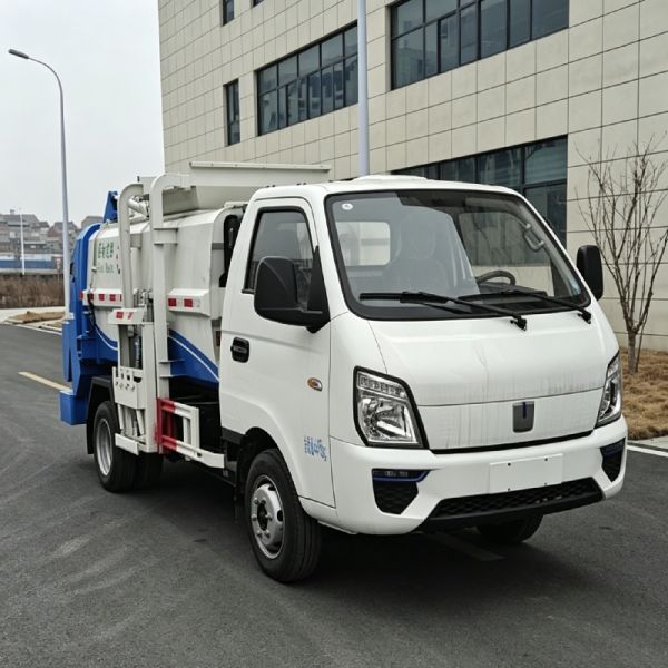 4.5 TONS Pure Electric Small Capacity Kitchen Food Garbage Waste Collection Truck