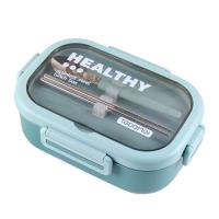 Boîte de déjeuner en acier inoxydable à 2 compartiments