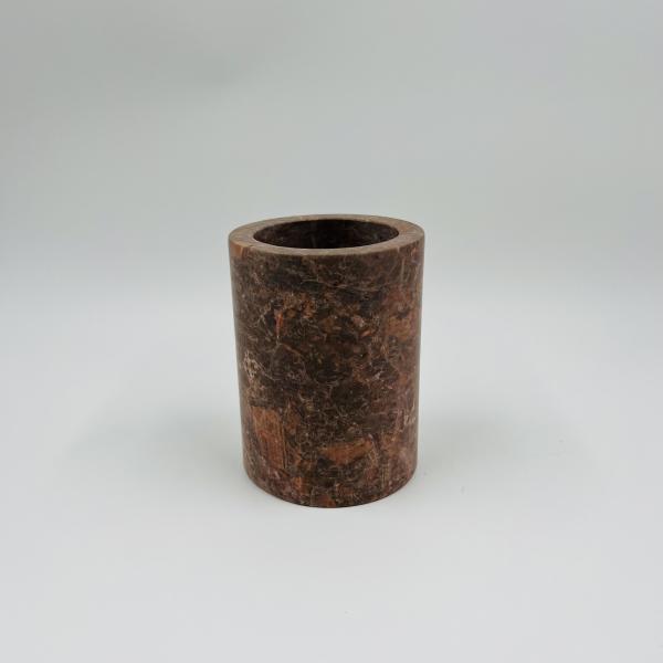 Набор для ванной из коричневого мрамора, круглый, из мрамора, для подачи мыла для рук, аксессуары для ванной столешницы