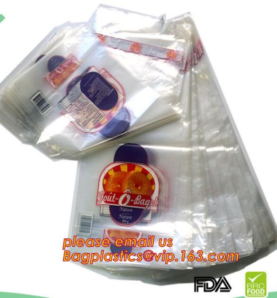 O pão do gelo levanta-se sacos do malote, sacos polis do wicket do produto comestível impressos