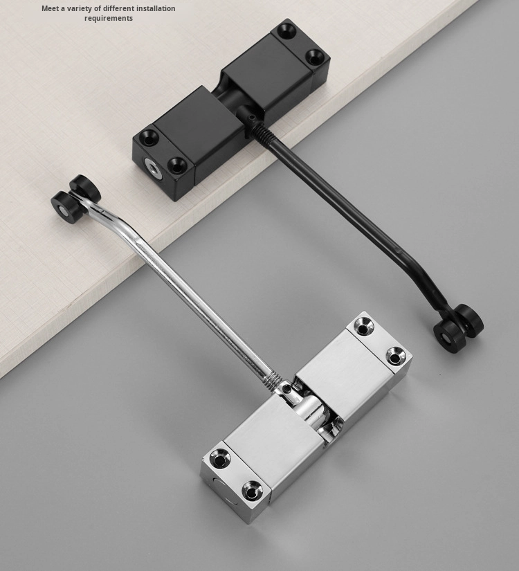 Silent Spring Automatic Door Closer Aluminum Alloy Wood Simple Design 180 Opening 50kg Capacity Household Hotel Use Normally