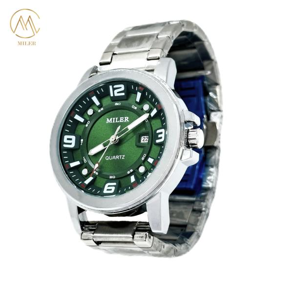 ML 1116A Silver Stainless Steel Strap Watch with Mineral Dial Window Material