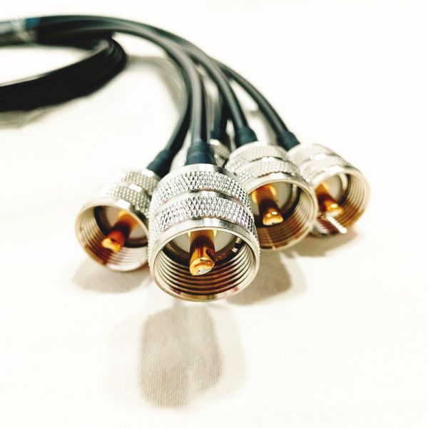 High Performance RF Jumper UHF Male Crimp RG58 Cable Assembly