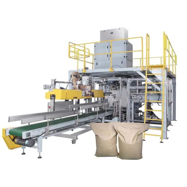 50kg Weighing Range 600 Bags/Hour Packing Speed PLC Control System Automatic Weighing Filling Machine
