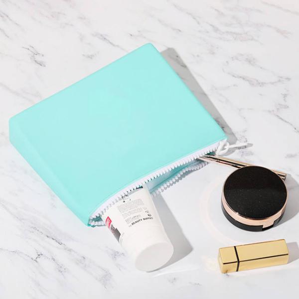 Soft and Durable Silicone Cosmetic Bag Customized Color for On-the-Go Makeup
