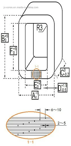 10KVA Jc Cores Transformer Wound Cores Power Frequency Transformer