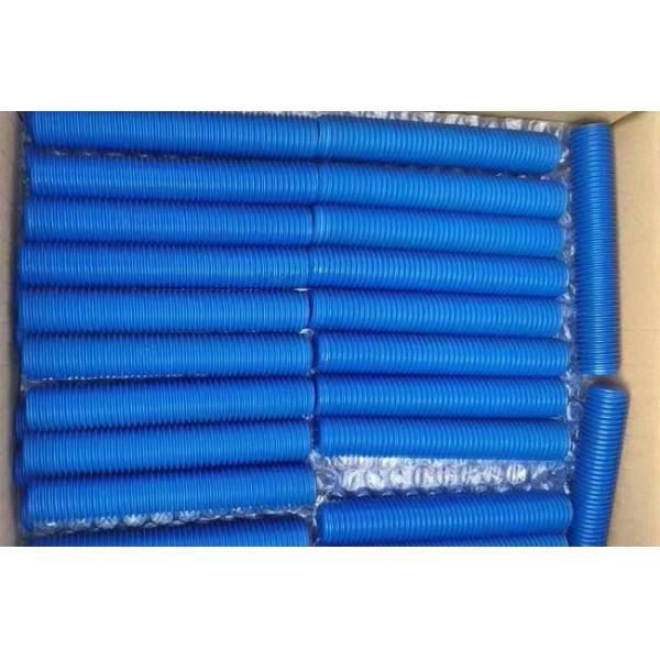 Стержень покрытый политетрафторэтиленом стальной скрепляет болтами болт PTFE законченный двойником продетый нитку с гайками