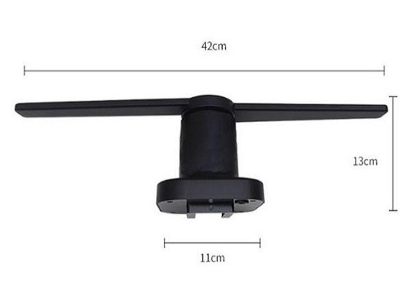 Suspended Image 3D Advertising Fan Hologram Product Display 
