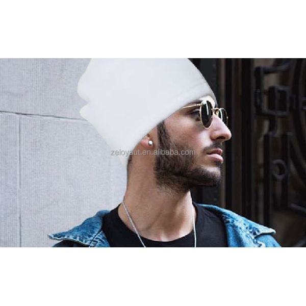 ZELOYAUT Wholesale Cute White Sublimation Blanks  Hats Personalized Sublimation Blank 100% Polyester  70g Pure White Hat