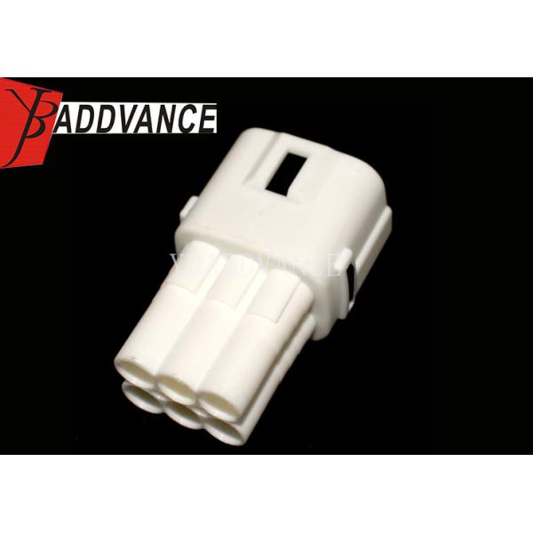 White Male Sumitomo 6 Pin Connector / Sealed Sensor Connector 6187-6561