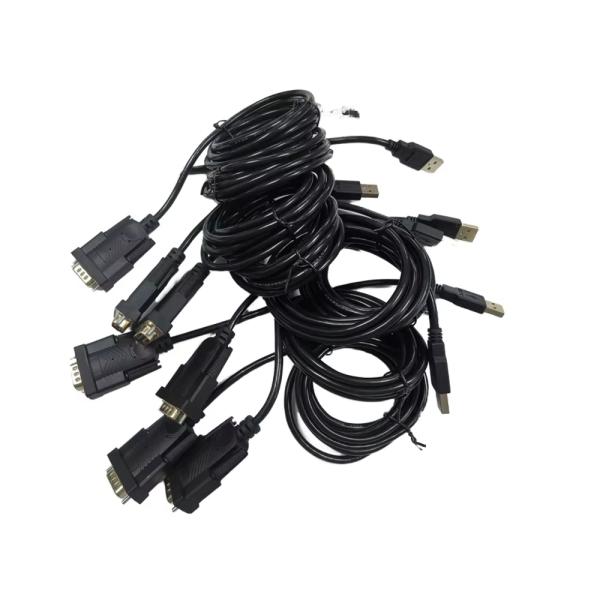 Custom Cable Full Copper DB9 DB15 DB25 Cable 2x15 Pins Serial and Parallel Connection Cable Male to Male  for  Data Transfer