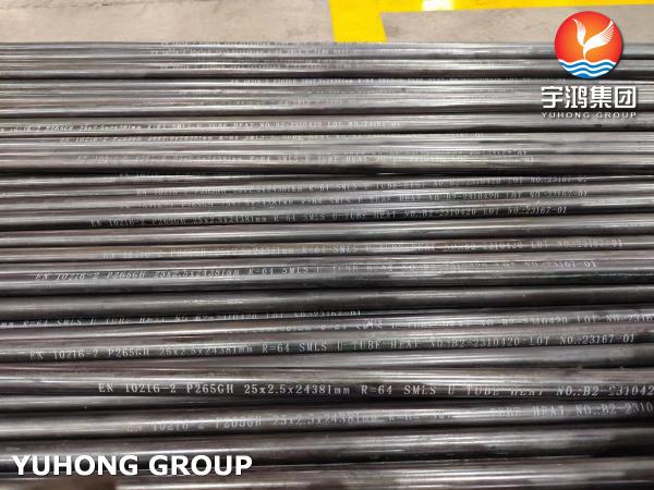 EN 10216-2 P265GH Tubos de caldeira sem costura de aço ligado a carbono