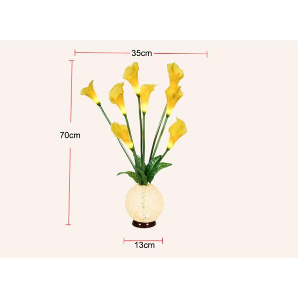 Calla lily vase light hotel small night light indoor living room bedroom simulation flower LED decoration light
