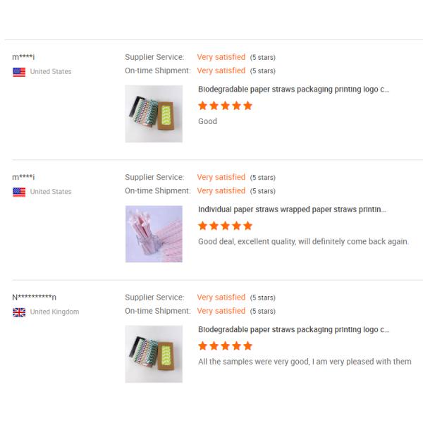 Food Grade Paper Straws Packaging Custom Box for Bar Accessories Type Drinking Straws