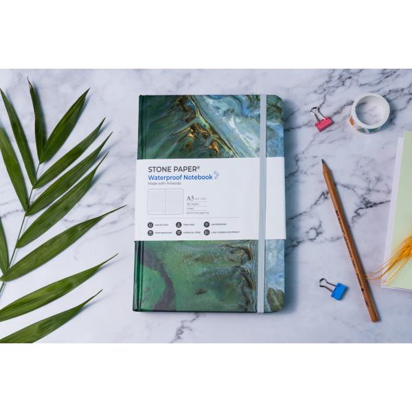 Eco-Friendly Waterproof Tear Resistant Stone Paper hardcover Notebook 20-30 Days Lead Time