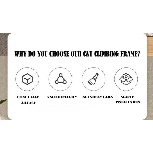 Fully Wrapped Wooden Cat Tower with Replaceable Dangling Balls and Scratching Sisal Posts