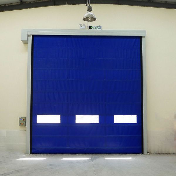 Aluminum Alloy Security Windproof Industrial High Speed Folding Door Heavy Duty Operations