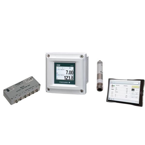 Multi Channel 4-Wire Analyzer FLXA402 with 110VAC 24VD Power Supply 4-20mA HART Modbus Bluetooth Communication and 4 SPDT Relays