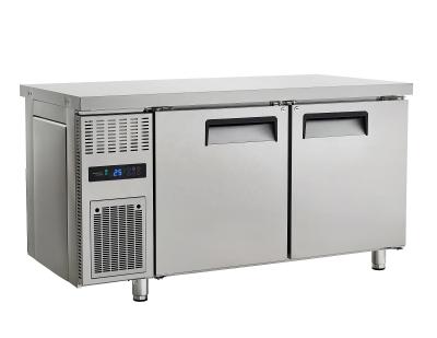 Commercial Counter Refrigerator  Air-Cooled Worktable Glass Material Chiller Bar Supermarket Store Display