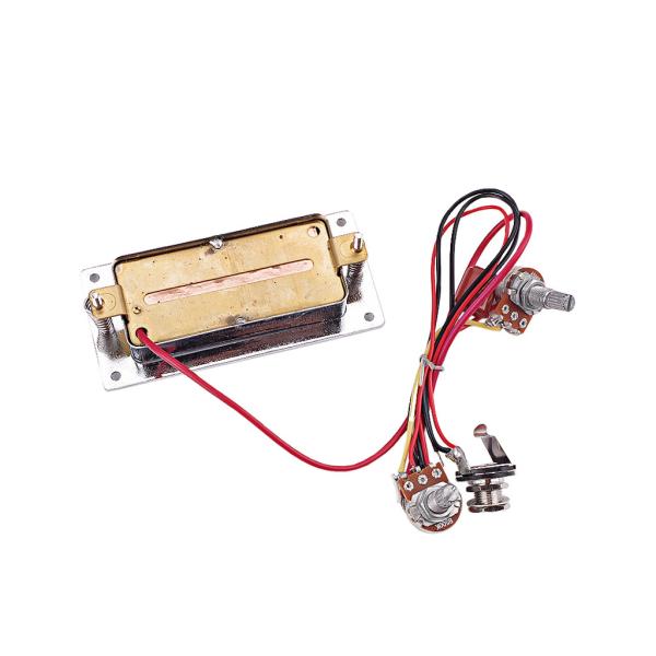 Dual Coil Closed Guitar Humbucker Pickup Pre-Wired With Volume And Tone Control 6.35 Output Jack