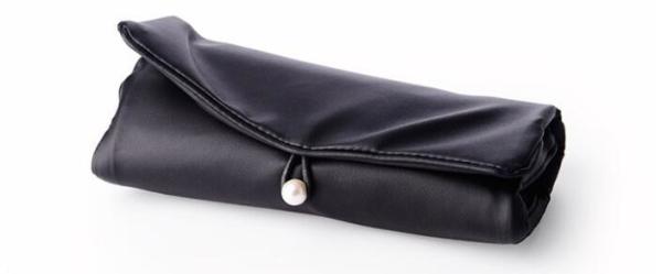 Black Folded Jewellery Bag