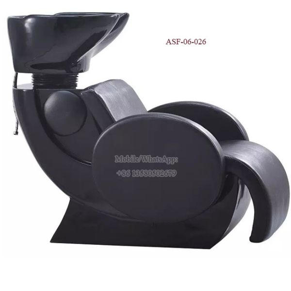 ASF-06-026 Black Color Shampoo Chair High Quality All Set Salon Furniture Price