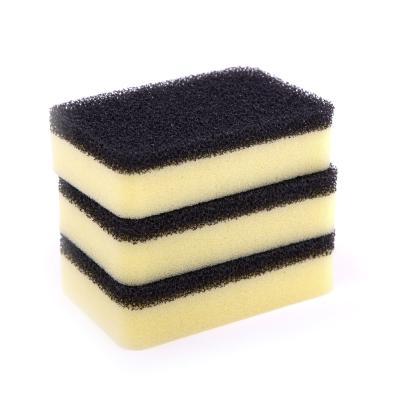 DH-A1-6 Filtro de limpeza de pratos de cozinha personalizado Loofah Esfregador preto Esponjas de esfregar