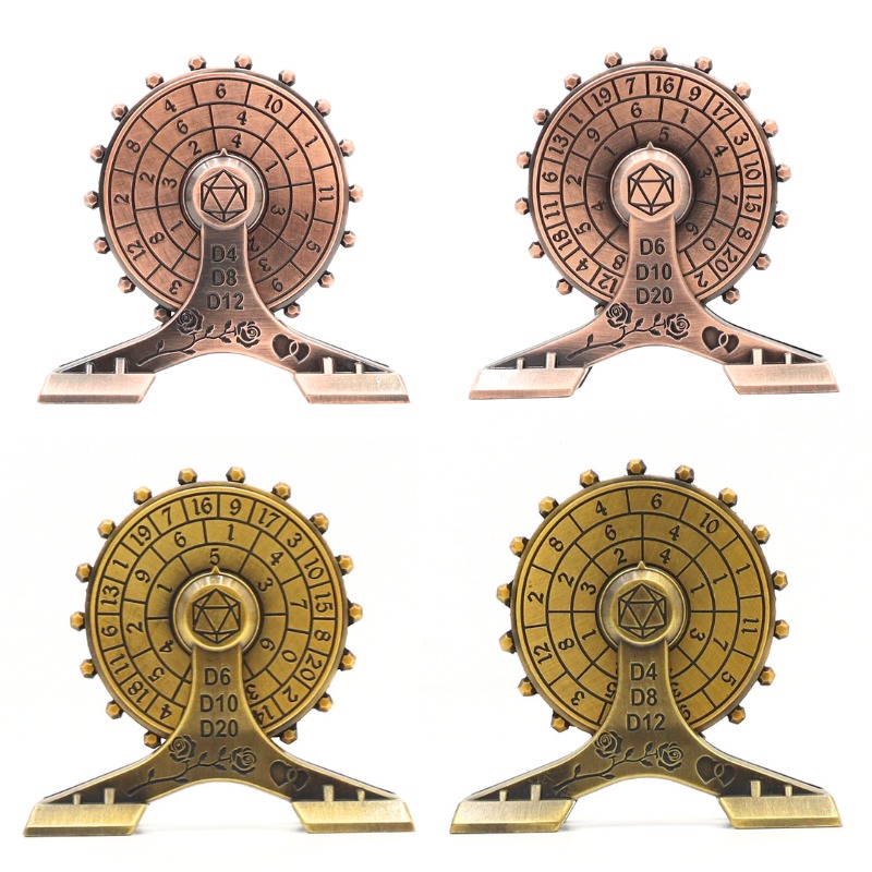 Premium Zinc Alloy Metal Ferris Wheel Dice Spinner with 7-in-1 Dice Functionality and High-Speed Silent Bearing