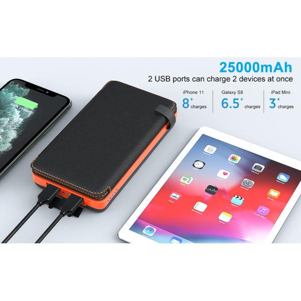 Wholesale 30000mah Solar Panel Portable Powerbank Foldable Power Bank Solar Charger Waterproof External Battery Power Bank