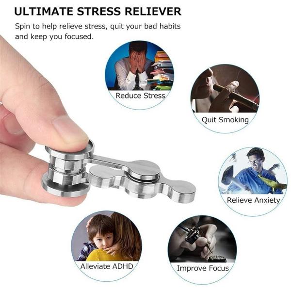 Metal Hand Toy Sensory Fidget Spinners for Adults and Kids Cool Gadgets Birthday Gifts