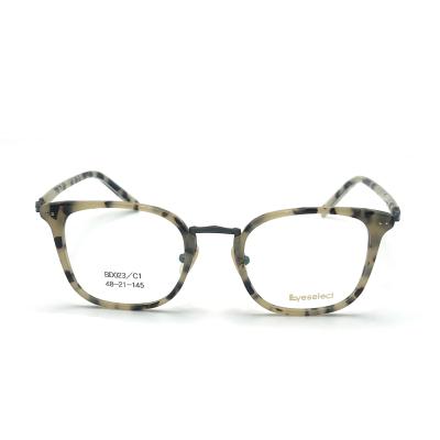 BD023 Óculos de mulher elegantes Estruturas metálicas de acetato para todas as ocasiões