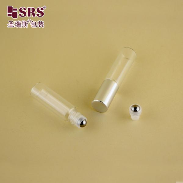 100% No Leakage Glass Roller Ball Bottle Clear 5ML For Essential Oil Perfume