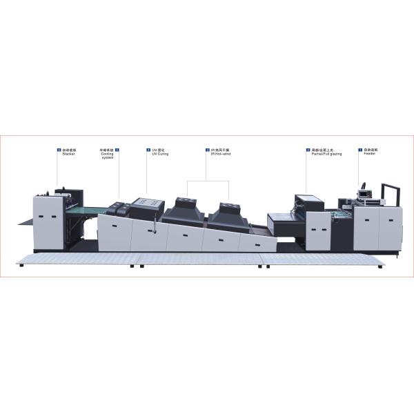 Automatic Spot UV Varnish Coating And Glazing Machine For Paperboard