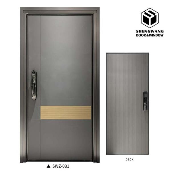 Luxury Front Aluminum Entrance Door Powder Coated Modern Aluminum Front Doors