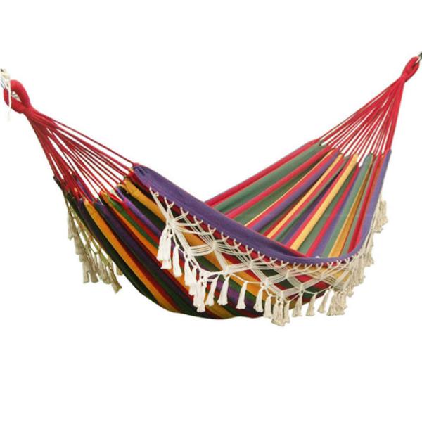 1.5kg Hand Woven Tassels Outdoor Camping Hammock Lightweight Camping