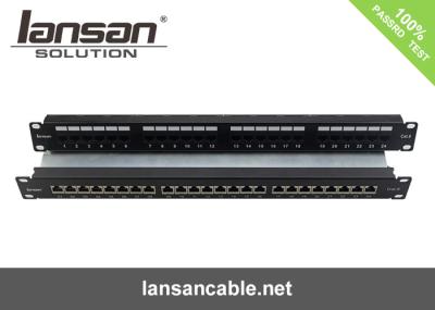 Dual IDC 2U Patch Panel Unsheild UTP 48 Port Cat6 Patch Panel UL 180 Degree