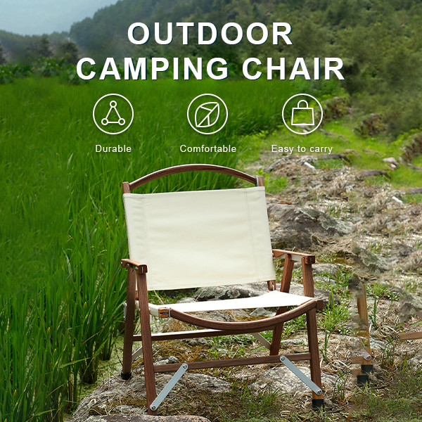 Китай Классический складной кемпинговый портативный деревянный стул с сумкой