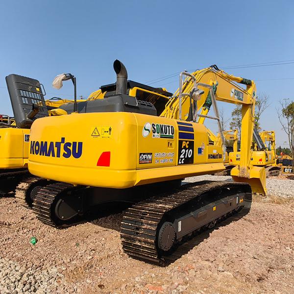 21 toneladas Mediano usado Komatsu PC210LC-8 Excavadora Rastreador hidráulico