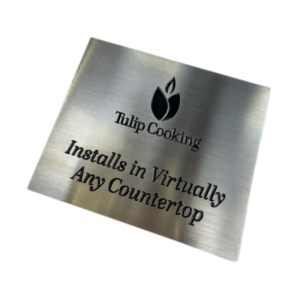 Smooth Laser Cut Metal Name Plates Silver Custom Logo Wall Sign