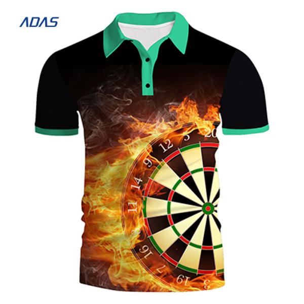 Sublimation Embroidery Dart Shirt Custom Sports Jerseys Allover Printed