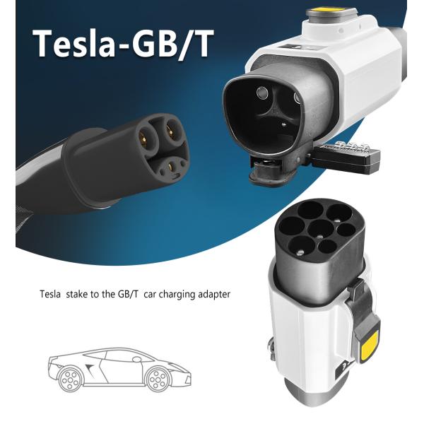 GBT Electric Portable Charging Station 220v Car side Plug 7KW 32A Tesla to GBT EV Charger Converter Single Phase Adapter